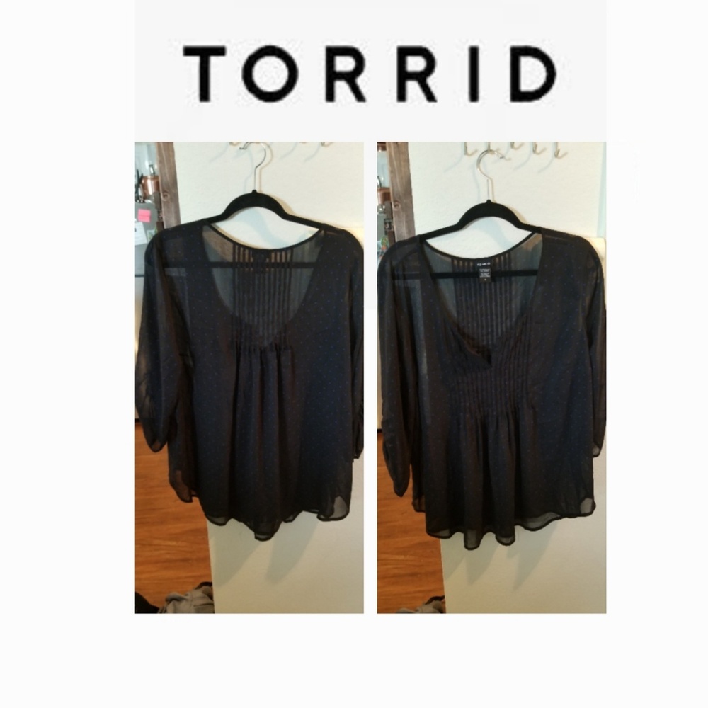 Torrid see through shirt